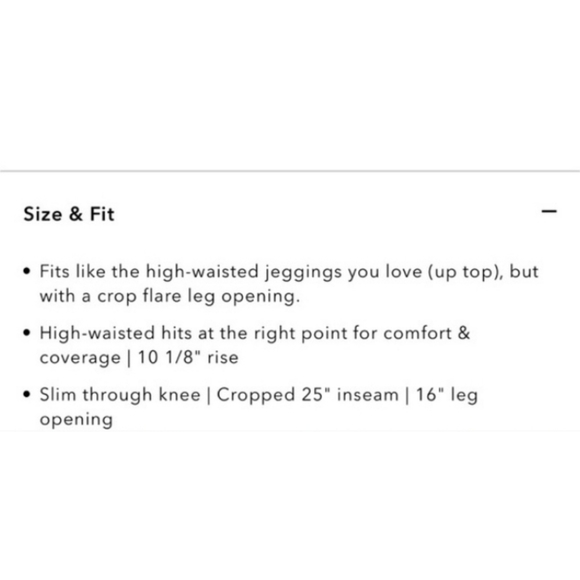 A. Eagle High Rise Crop Flare Jeans in Smoked Gray Size 2 Short (Petite) - Picture 12 of 15